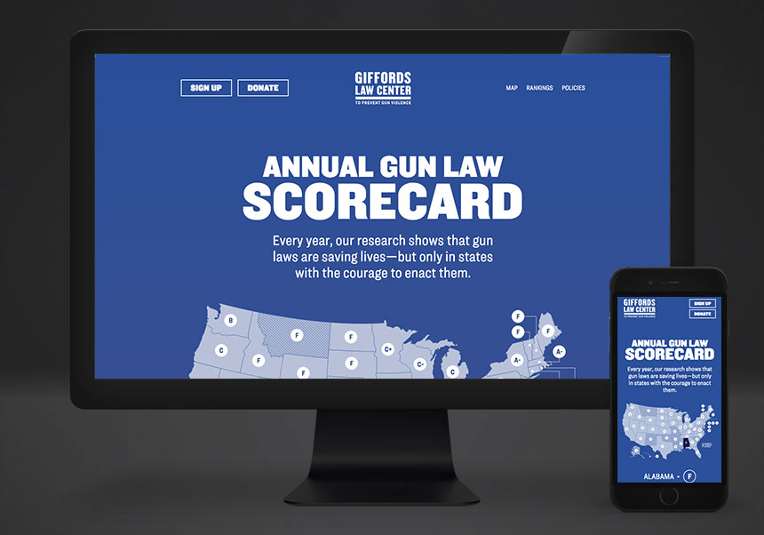 Giffords Law Center Annual Gun Law Scorecard Microsite